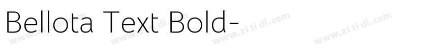 Bellota Text Bold字体转换